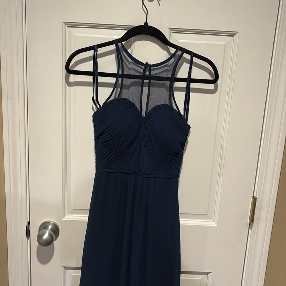 Navy Blue floor length dress